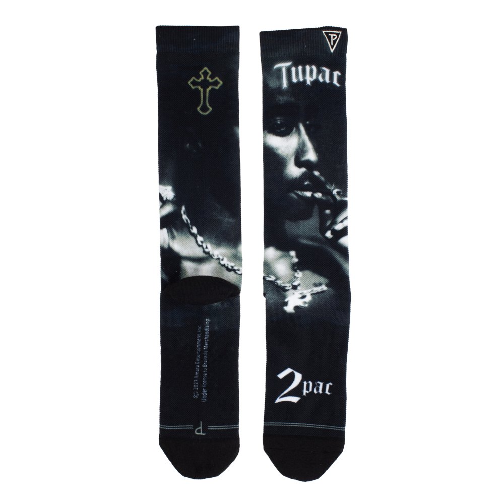 Tupac - Smoke Sokken - Zwart